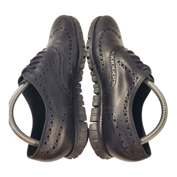COLE HAAN Shoes ZERØGRAND Mens Size 8.5 Black Oxford Wingtip Sneaker C20719